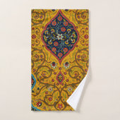 ヴィンテージペルシャフローラ芸術 バスタオルセット (ハンドタオル)