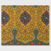 ヴィンテージペルシャフローラ芸術 ラッピングペーパー (フラット)