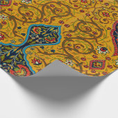 ヴィンテージペルシャフローラ芸術 ラッピングペーパー (角)