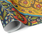 ヴィンテージペルシャフローラ芸術 ラッピングペーパー (ロールコーナー)