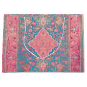 ヴィンテージペルシャ設計の大型抱き枕 ラージペーパーバッグ (正面)