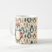 ヴィンテージペンギンとキャンディキャンセスクリスマス コーヒーマグカップ (正面左)