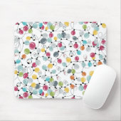 ヴィンテージペンギンのクリスマスバルーン マウスパッド (マウス)