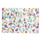 ヴィンテージペンギンのクリスマスバルーン 枕カバー (裏面)