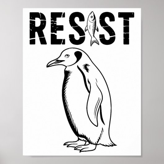 ヴィンテージペンギンはPと共に行動に抵抗 ポスター (正面)