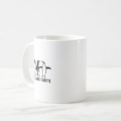 ヴィンテージペンギンTaに対おもしろいする抗議 コーヒーマグカップ (正面左)