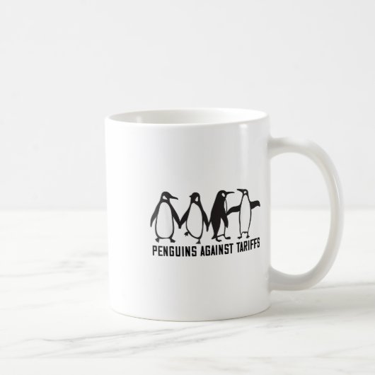 ヴィンテージペンギンTaに対おもしろいする抗議 コーヒーマグカップ (右)