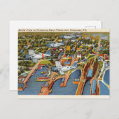 ヴィンテージペンサコーラエアリアルビューオブフロリダ ポストカード (正面/裏面)
