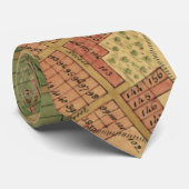 ヴィンテージペンサコーラ・フロリダの地図（1767年） ネクタイ (ロール)