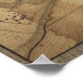 ヴィンテージペンサコーラ・フロリダの地図（1778年） ポスター (角)