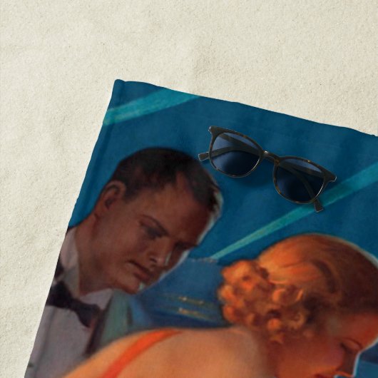 ヴィンテージペンシルバニア鉄道旅行 ビーチタオル (インサイチュ)