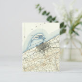 ヴィンテージペンシルベニアの地図(1899) ポストカード (スタンド正面)