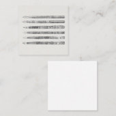 ヴィンテージペンズ新聞アートイラストレーション エンクロージャーカード (正面/裏面)