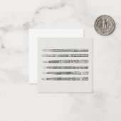 ヴィンテージペンズ新聞芸術イラストレーション ノートカード (正面/裏面インサイチュ)