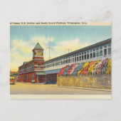 ヴィンテージペンナRRステーションウィルミントンデラウェアポスト ポストカード (正面)