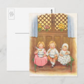 ヴィンテージペースポーリッジホットチルドレン子供部屋韻 ポストカード (正面/裏面)