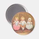 ヴィンテージペースポーリッジホットチルドレン子供部屋韻 マグネット (正面/裏面)