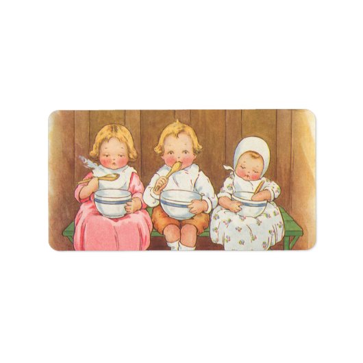 ヴィンテージペースポーリッジホットチルドレン子供部屋韻 ラベル (正面)