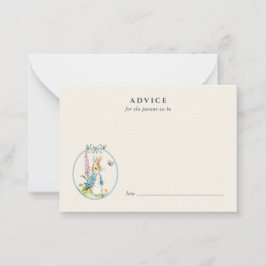 ヴィンテージペーターラビットアドバイス男の赤ちゃん アドバイスカード