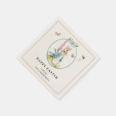 ヴィンテージペーターラビットハッピーイースター スタンダードカクテルナプキン (角)