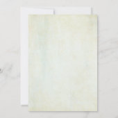 ヴィンテージペーターラビットベイビーシャワー水色 招待状 (裏面)