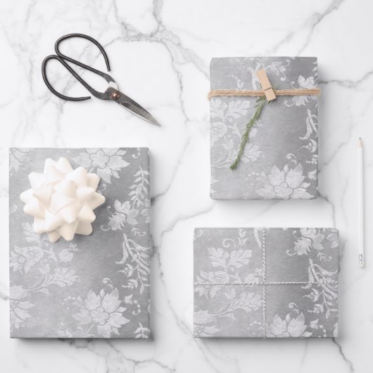 ヴィンテージペーター結婚ブロケード ラッピングペーパーシート (正面)