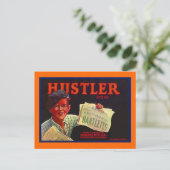 ヴィンテージペーパーボーイハスラーCAフルーツクレートポストカード ポストカード (スタンド正面)