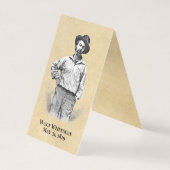 ヴィンテージホイットマン写真折り畳みジュエリー表示カード (裏面)