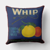 ヴィンテージホイップシトラスフルーツラベル クッション (裏面)