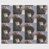 ヴィンテージホイペットの雪包紙 ラッピングペーパー (フラット)