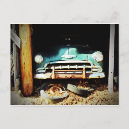 ヴィンテージホイールはがき ポストカード (正面)