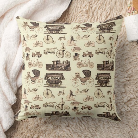 ヴィンテージホイール クッション (ブランケット)