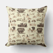 ヴィンテージホイール クッション (正面)