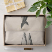 ヴィンテージホエールスクリプトEphemera Decompage 航海の 薄葉紙 (ギフト)