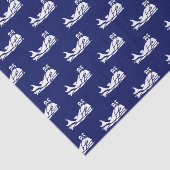 ヴィンテージホエールスパウトスケッチホワイトブルー 薄葉紙 (詳細)