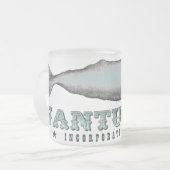 ヴィンテージホエールナンタケットマサチューセッツ州MA Inc 1671 フロストグラスマグカップ (正面左)