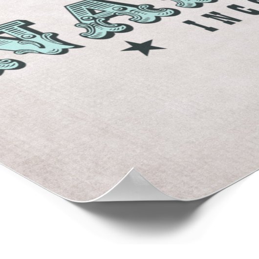 ヴィンテージホエールナンタケットマサチューセッツ株式会社1671 ポスター (角)