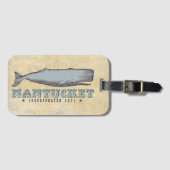 ヴィンテージホエールナンタケットMA株式会社1671 ラゲッジタグ (正面横)