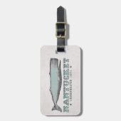 ヴィンテージホエールナンタケットMA Inc 1671ラゲージタグ ラゲッジタグ (正面縦)