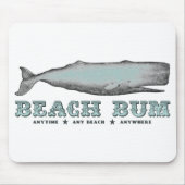 ヴィンテージホエールビーチバムエビエールヨンエビエティビーチ マウスパッド (正面)