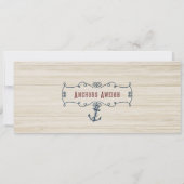 ヴィンテージホエールベイビーシャワーチケット招待状 招待状 (裏面)