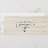 ヴィンテージホエールベイビーシャワーチケット招待状 招待状 (裏面)