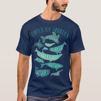 ヴィンテージホエール恋人デザイン1 Tシャツ