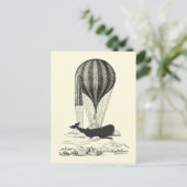 ヴィンテージホエール恋人デザイン ポストカード (スタンド正面)