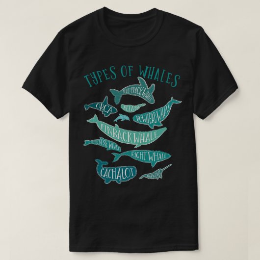 ヴィンテージホエール恋人デザイン Tシャツ (デザイン正面)