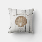 ヴィンテージホタテ貝装飾用クッション クッション (正面)