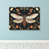 ヴィンテージホタルガーデン キャンバスプリント (インサイチュ (ウッドフロア))