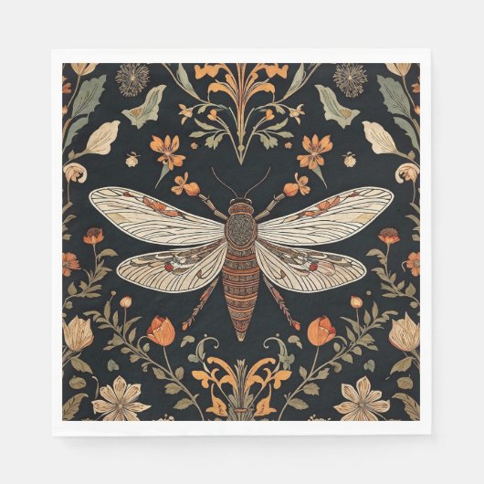 ヴィンテージホタルガーデン スタンダードランチョンナプキン (正面)