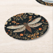 ヴィンテージホタルガーデン ラウンドペーパーコースター (アングル)