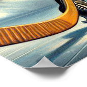 ヴィンテージホッケーガール ポスター (角)